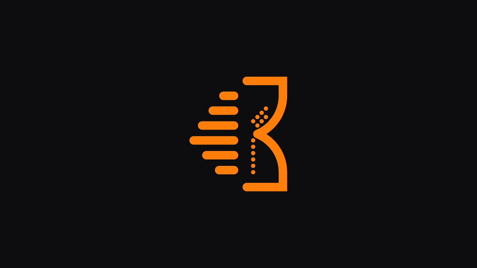 Het logo van UrenCalculatie op een vlak in de merkkleur.